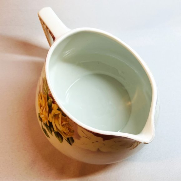 J&C Bavaria Vintage Antique Large Pitcher Hand Painted Porcelain Roses Germany - Picture 9 of 13